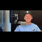 David Harrington and former patient Evan Folan